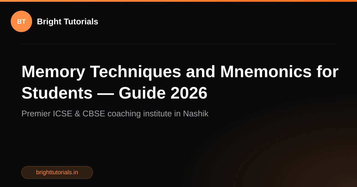 Memory Techniques and Mnemonics for Students — Guide 2026 | Bright ...