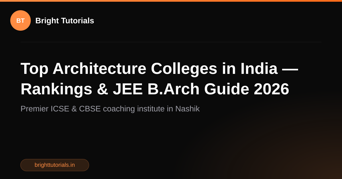 Top Architecture Colleges in India — Rankings & JEE B.Arch Guide 2026 ...